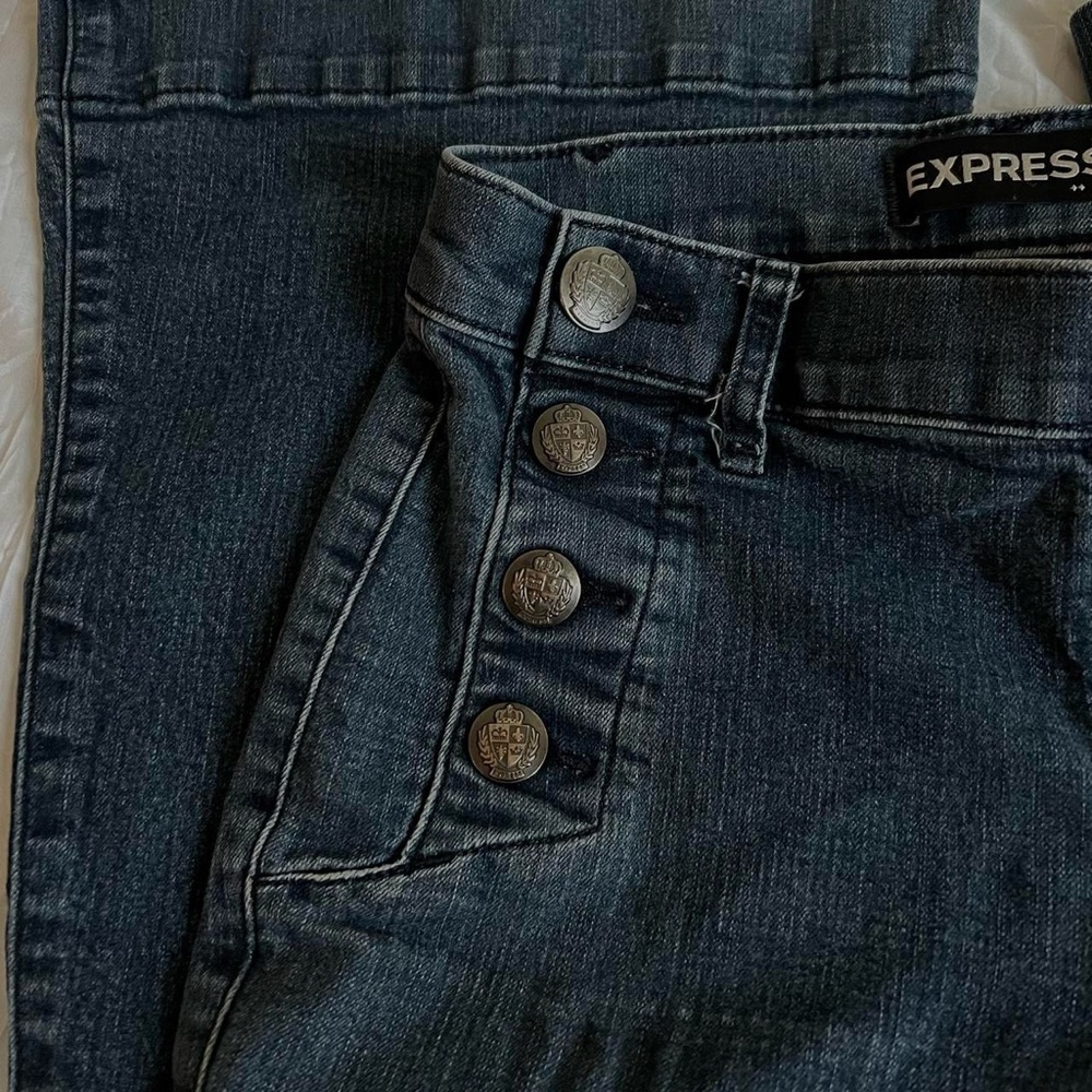 low rise express jeans